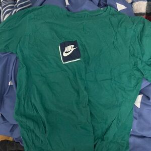 Green Nike box tee